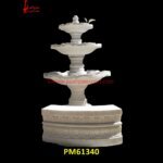 White Marble Stone Outdoor Water Feature