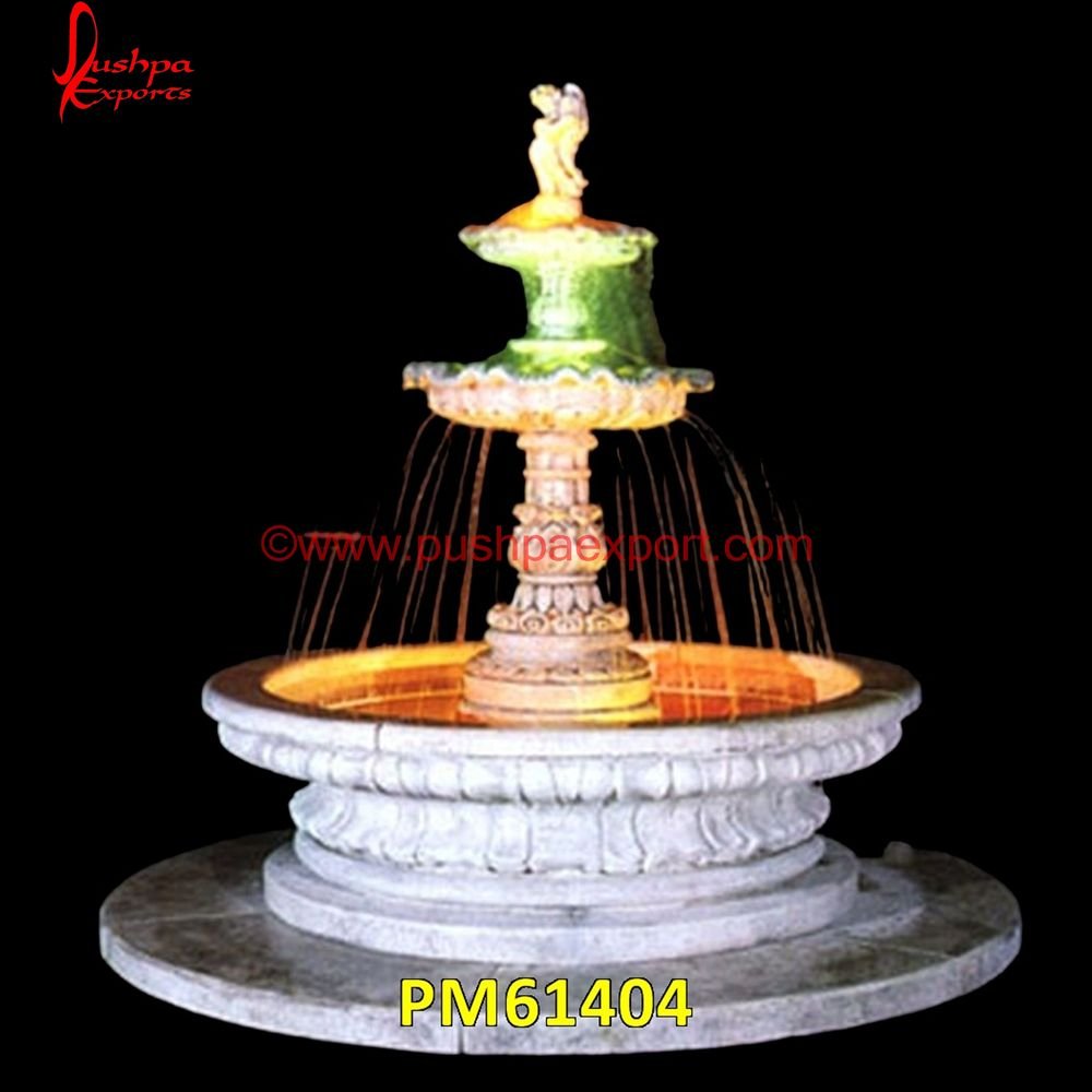Plate Shape Natural Stone Fountain PM61404 makrana marble fountain,marble angel fountain,marble ball fountain,marble fountain for home,marble fountain for sale,marble fountain indoor,marble fountain online,marble fountain o.jpg