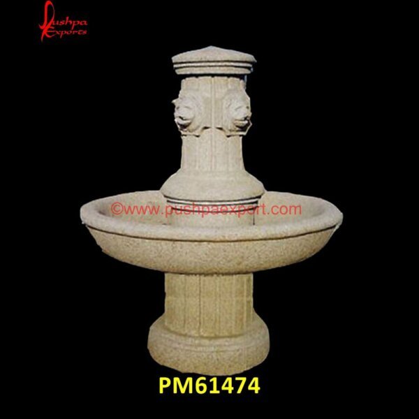 Traditional Sandstone Water Fountain PM61474 stone water fountain indoor,stone water fountains for sale,stone waterfall water feature,three tier stone fountain,white marble water fountain,yellowstone fountain,cast stone fount.jpg