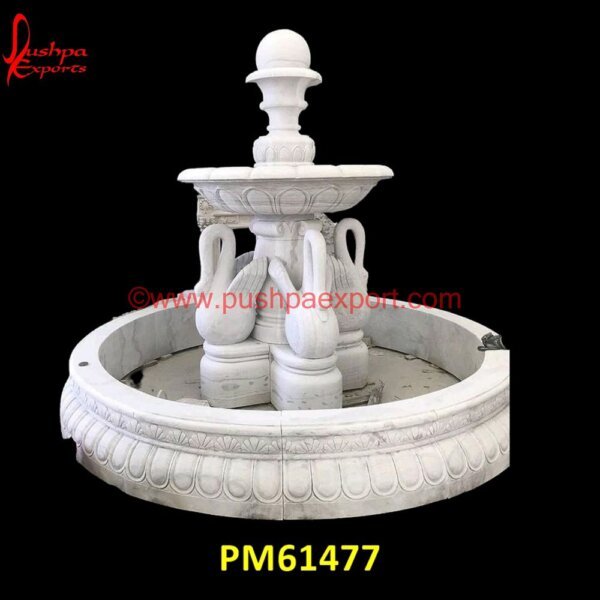 Water Feature Of White Marble PM61477 three tier stone fountain,white marble water fountain,yellowstone fountain,cast stone fountain,granite fountain,marble fountains,natural stone fountain,natural stone water fountain.jpg