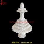 Multi Tier White Marble Indoor Fountain