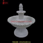 White Marble Carved Garden Fountain