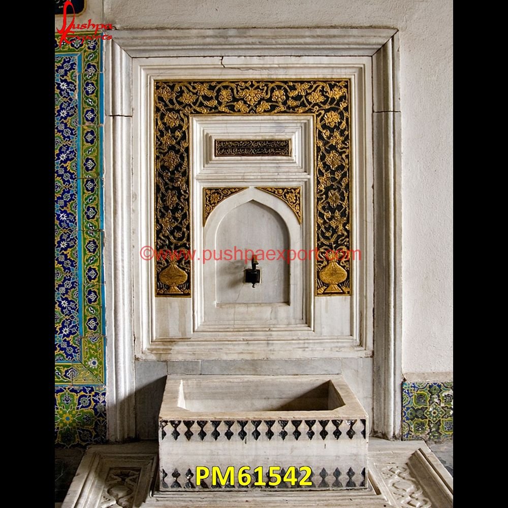 White Marble Wall Fountain PM61542 natural stone fountain,natural stone water fountains,slate fountain,slate water fountain,stacked stone fountain,stone basin fountain,stone bird bath fountain,stone fountain for gar.jpg