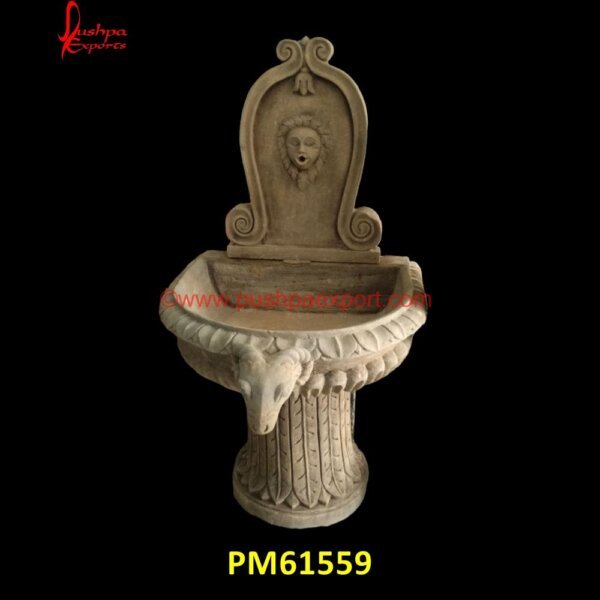 Antique Finish Sandstone Fountain PM61559 antique stone wall fountain,artificial stone fountain,backyard stone fountain,ball fountain stone,basalt stone fountains,big stone water fountain,bird bath stone fountain,black gra.jpg