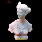 White Stone Carved Bust