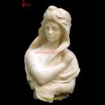 White Stone Lady Bust