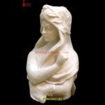 White Stone Lady Bust