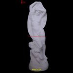 White Marble European Woman Sculpture