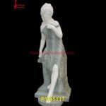 White Stone Lady Marble Statue