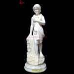 White Marble Lady Roman Sculpture