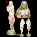 Lady White Marble Roman Statue