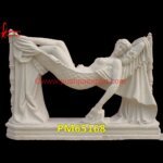 White Marble Stone Lady European Statue