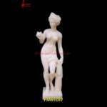 White Stone Girl European Sculpture