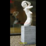 White Marble Carved Lady Statue