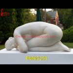 White Stone European Lady Sculpture