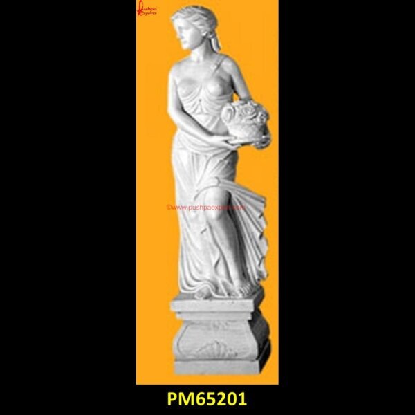 Handcrafted White Stone Lady Statue PM65201 famous sculptures in europe,greek stone art,stone statue greek,marble greek bust,greek portrait bust,greek marble.jpg