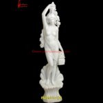 Handicraft White Marble Lady Greek Statue