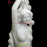 Handicraft White Marble Lady Greek Statue