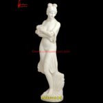 White Marble Lady Statue