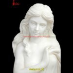 White Marble Stone Lady Sculpture