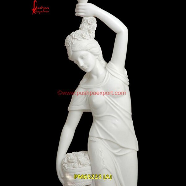 Handcarved White Marble Lady Sculpture PM65223 (A) europe statue of liberty,naxos kouros statues,sculpture europe,stone greek statues,famous sculptures in europe,greek stone art.jpg