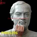 Handcarved Rajiv Gandhi Statue