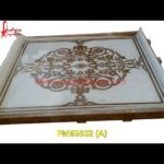 Golden Inlaid Marble Table Top