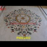 Inlay Work Oval Shaped Marble Floor Tile