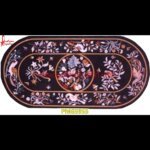 Black Stone Pietra Dura Table Top