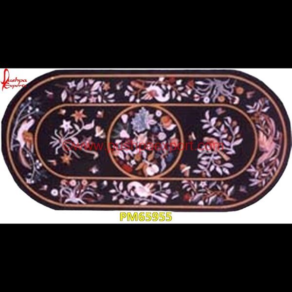 Black Stone Pietra Dura Table Top PM65955 marble inlay tiles,marble inlay table tops,marble inlay panel,marble inlay medallion,marble inlay handicrafts,marble inlay furniture,marble inlay flooring italy,marble inlay floor,.jpg