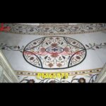 White Marble Inlay Work Tile