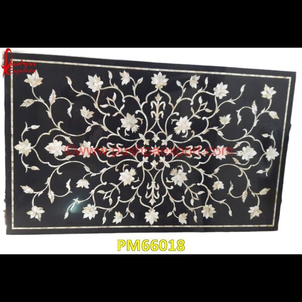 Black Marble Table Top With Handicraft Pichkari PM66018 marble inlay work in jaipur,marble inlay work agra,marble inlay work,marble inlay tray,marble inlay tiles,marble inlay table tops,marble inlay panel,marble inlay medallion,marble i.jpg