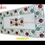 Pichkari Art On White Marble Table Top