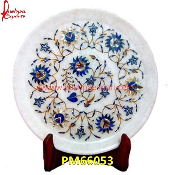 White Marble Table Top With Mosaic Work PM66053 white marble inlay table tops,travertine mosaic medallion,taj mahal inlay stones,stone wood inlay,stone inlay work,stone inlay table tops,stone inlay furniture,stone inlay flooring.jpg