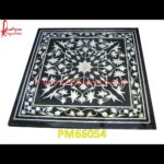 White Flower Pichkari And Black Marble Table Top