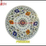 Flowers Pichkari On White Marble Coffee Table Top