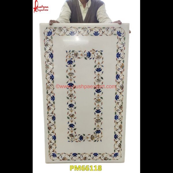 Natural White Marble Medallion With Pichkari Work PM66118 marble tile medallions,marble mosaic medallion,marble medallion floor tile,marble inlay work taj mahal,marble inlay work in jaipur,marble inlay work agra,marble inlay work,marble i.jpg