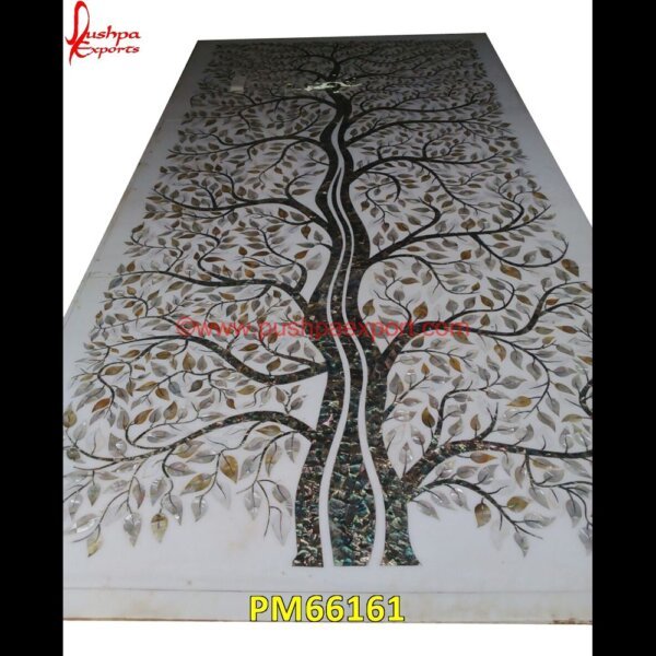 MOP Tree Design Pichkari On White Marble PM66161 stone inlay work,stone inlay table tops,stone inlay furniture,stone inlay flooring,stone inlay coffee table,stone inlay art,stone floor inlays,pietra dura technique,pietra dura taj.jpg