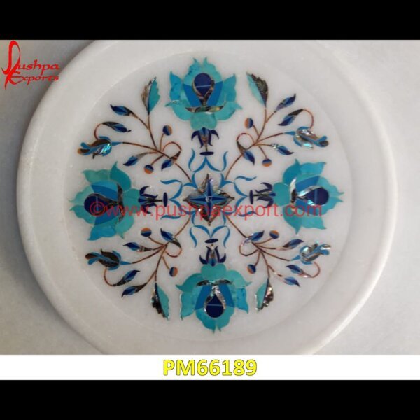 Dish Of White Marble With Pichkari Work PM66189 marble inlay tables,marble inlay,marble floor medallions,brass inlay marble tile,white marble inlay table tops,travertine mosaic medallion,taj mahal inlay stones,stone wood inlay,s.jpg