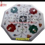 White Marble Pichkari Table Top