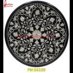 MOP Pichkari Inlay Black Marble Medallion