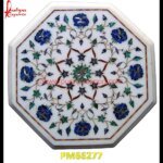 White Marble Top With Pichkari Handwork