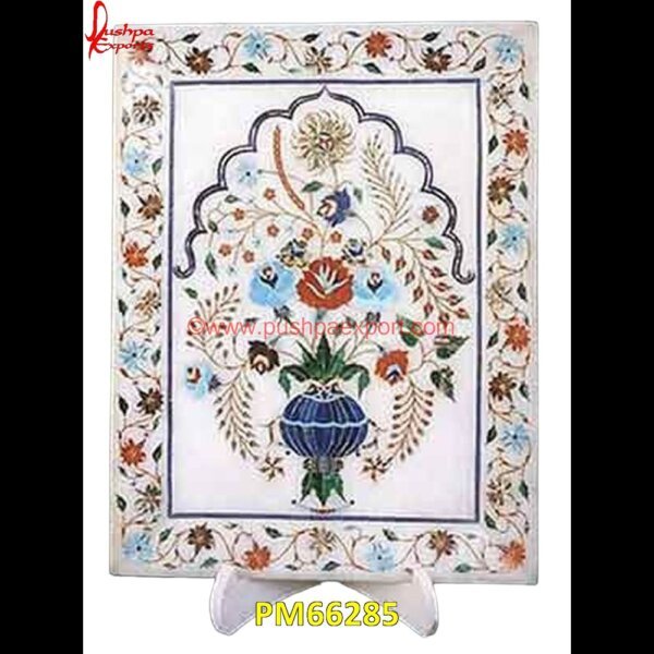 White Marble Wall Panel With Pichkari Artwork PM66285 pietra dura art,mughal pietra dura,stone inlay globe,stone for inlay,pietre dure,pietra dura table,pietra dura,marble medallions,marble inlay tables,marble inlay,marble floor medal.jpg