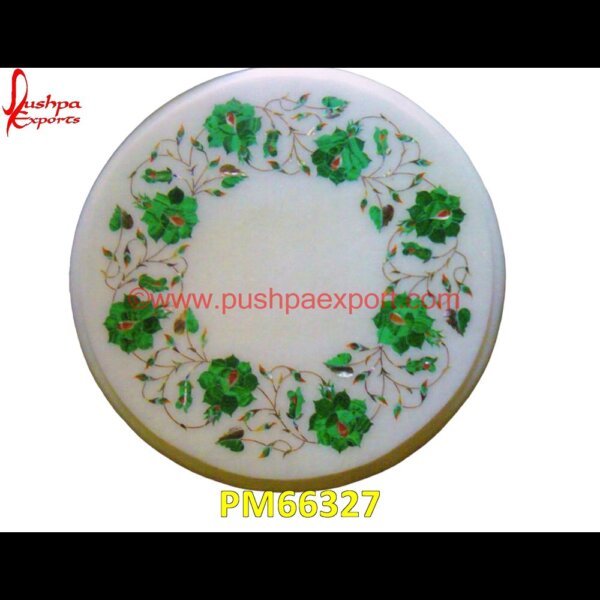 White Marble Table Top With Malachite Pichkari PM66327 marble mosaic medallion,marble medallion floor tile,marble inlay work taj mahal,marble inlay work in jaipur,marble inlay work agra,marble inlay work,marble inlay tray,marble inlay.jpg