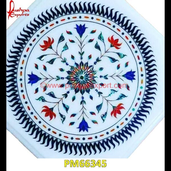 Blue Sun Design On White Marble Medallion PM66345 marble inlay design,marble inlay crafts,marble inlay coffee table,marble inlay coasters,marble inlay chess board,marble inlay box,marble inlay border,marble inlay art,marble foyer.jpg