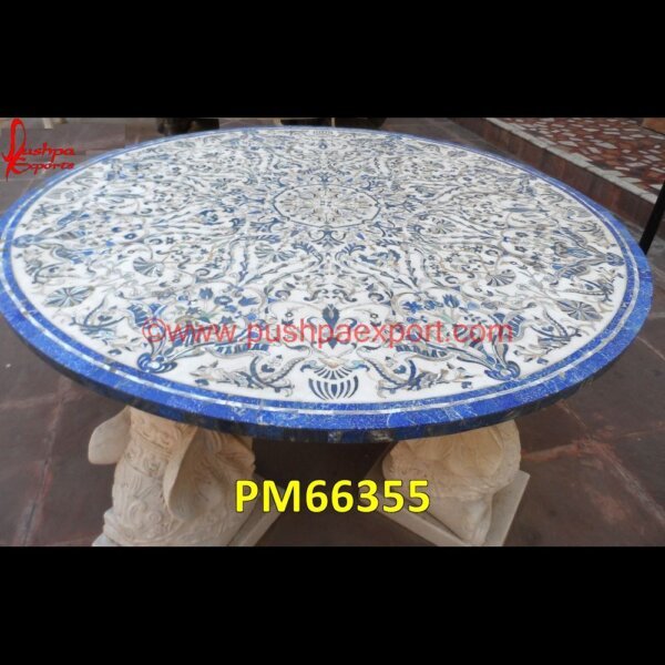 MOP Pichkari On Lapis Lazuli Table Top PM66355 stone inlay globe,stone for inlay,pietre dure,pietra dura table,pietra dura,marble medallions,marble inlay tables,marble inlay,marble floor medallions,brass inlay marble tile,white.jpg