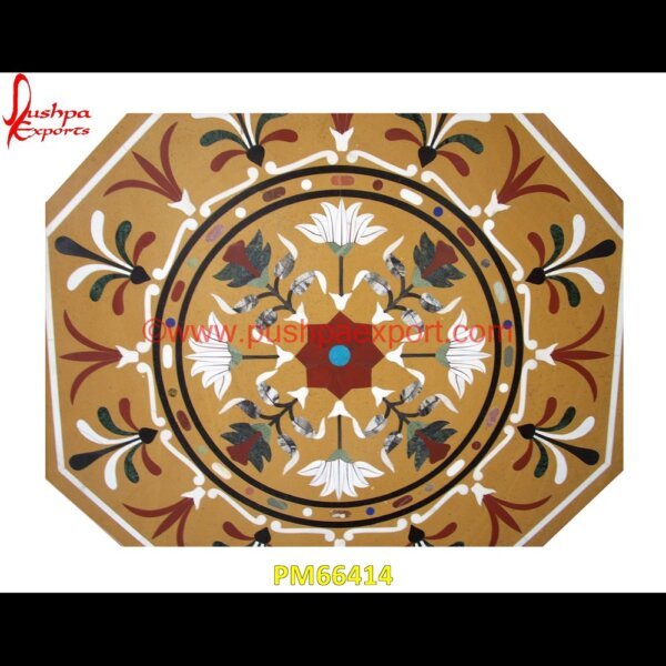 Pietra Dura Polygon Shape Table Top PM66414 travertine mosaic medallion,taj mahal inlay stones,stone wood inlay,stone inlay work,stone inlay table tops,stone inlay furniture,stone inlay flooring,stone inlay coffee table,ston.jpg