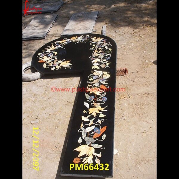 Black Marble Design Pietra Dura Polygon Table Top PM66432 pietra dura furniture,pietra dura for sale,pietra dura dining table,pietra dura cabinet,pietra dura box,pietra dura art,mughal pietra dura,mosaic marble medallions,metal inlay in s.jpg