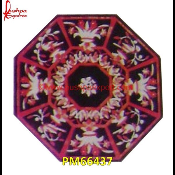 Pietra Dura Handwork Marble Table Top PM66437 pietra dura art,mughal pietra dura,mosaic marble medallions,metal inlay in stone,medallion marble floor decor,marble tile medallions,marble mosaic medallion,marble medallion floor.jpg