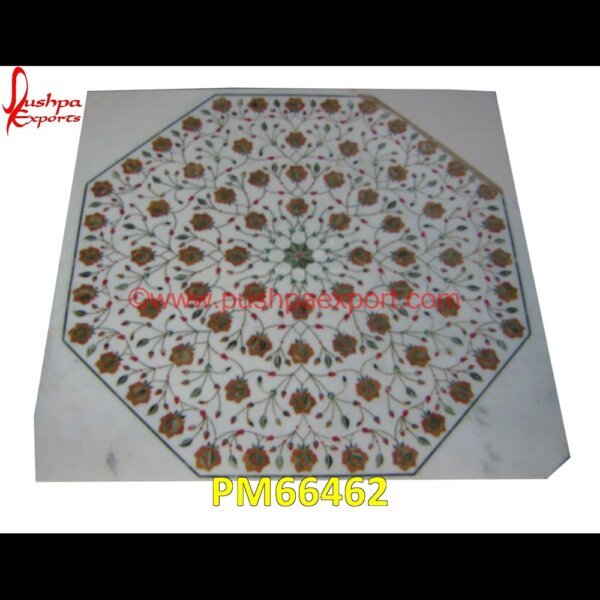 White Marble Table Top With Pietra Dura Work PM66462 marble inlay crafts,marble inlay coffee table,marble inlay coasters,marble inlay chess board,marble inlay box,marble inlay border,marble inlay art,marble foyer medallion,marble flo.jpg